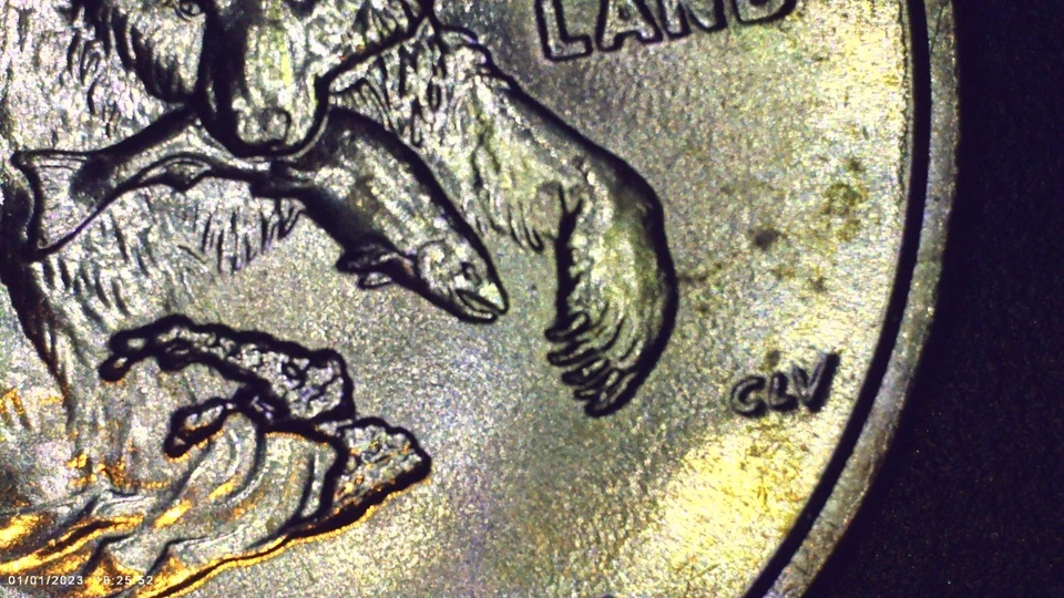 5 2008 P Alaska Washington State Quarter Extra Bear Claw Die Chip Reverse Error - Image 3 of 4