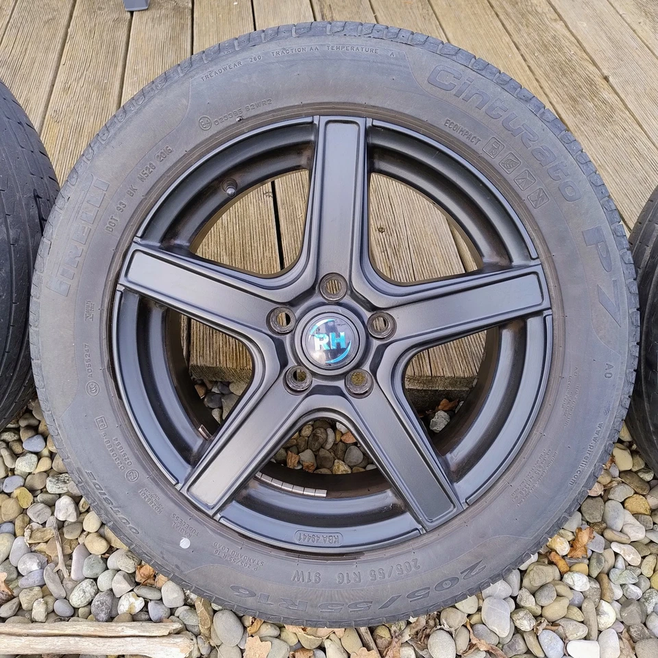 4 Sommerräder Sommerreifen Felgen 6,5Jx16H2 ET45 205/55 R16 - Bild 2 von 4