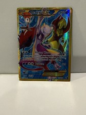 Carta Pokémon Mewtwo EX TCG Full Art Holo 163/162 XY Breakthrough Secret Rara