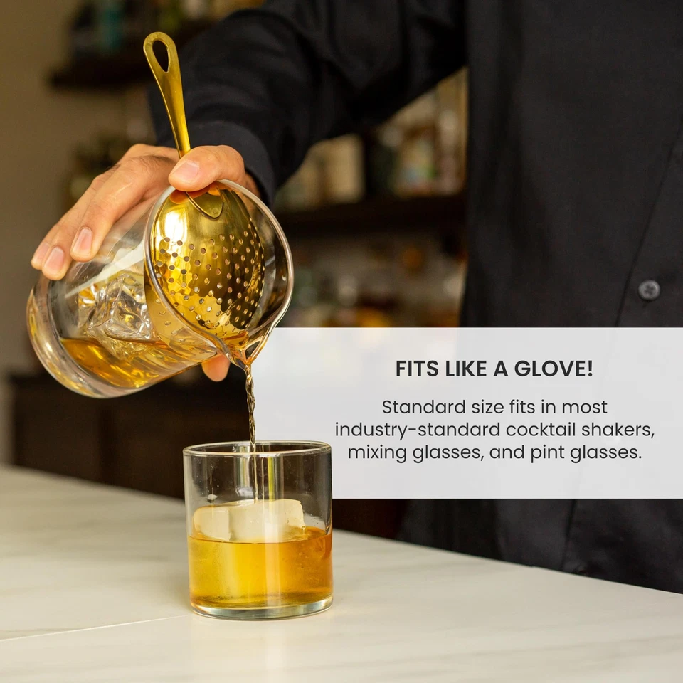 Colador Julep: Cóctel Profesional Acero Inoxidable SS304 para Hogar o Foto 3 de 4