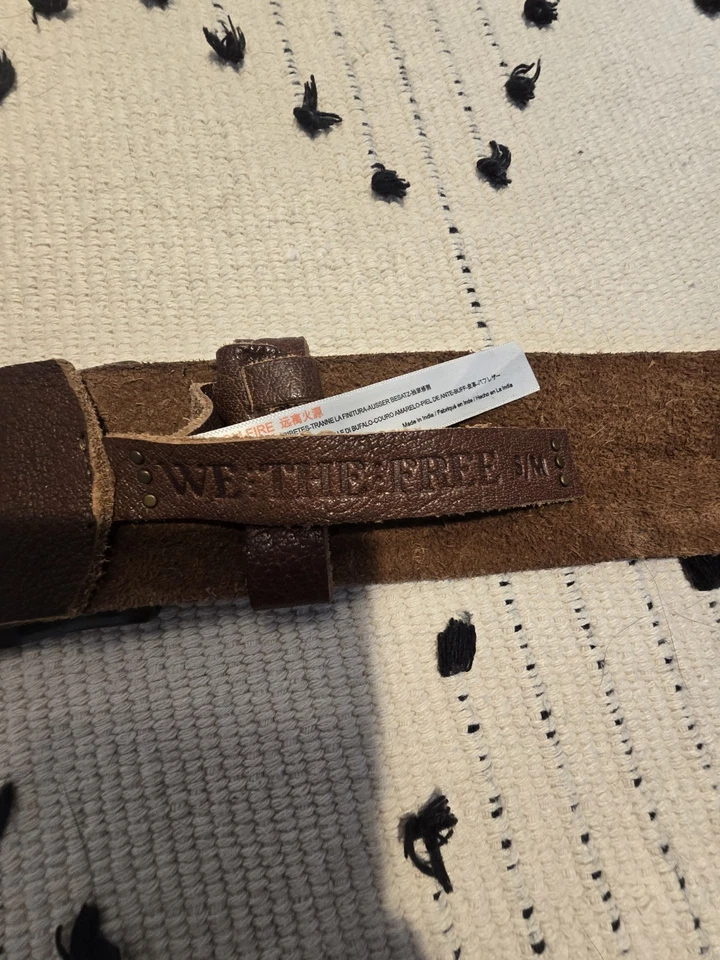 Women’s We the Free Brown Leather Extra Wide Belt - Leather medium - Image 2 of 4