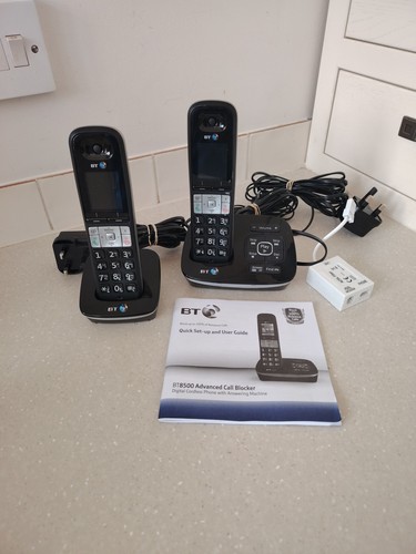 BT 8500 Twin Cordless Phone with Answer Machine & Advanced Call Blocking