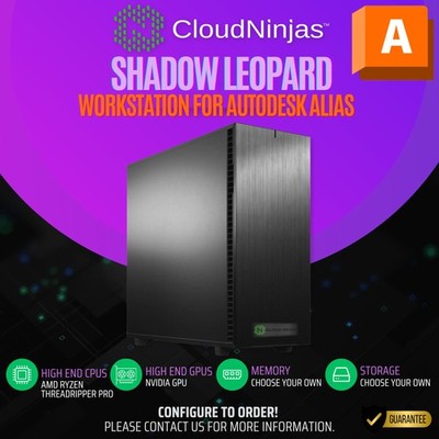 Cloud Ninjas Workstation Autodesk Alias Threadripper 9960X NVIDIA PRO 4000 BLK
