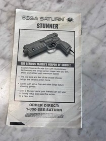 Virtua Cop Sega Saturn MANUAL ONLY MO12726