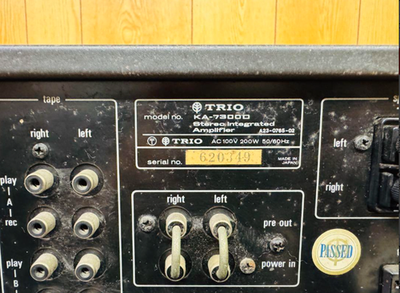 Tested] KENWOOD TRIO KA-7300D Stereo integrated Amplifier Vintage