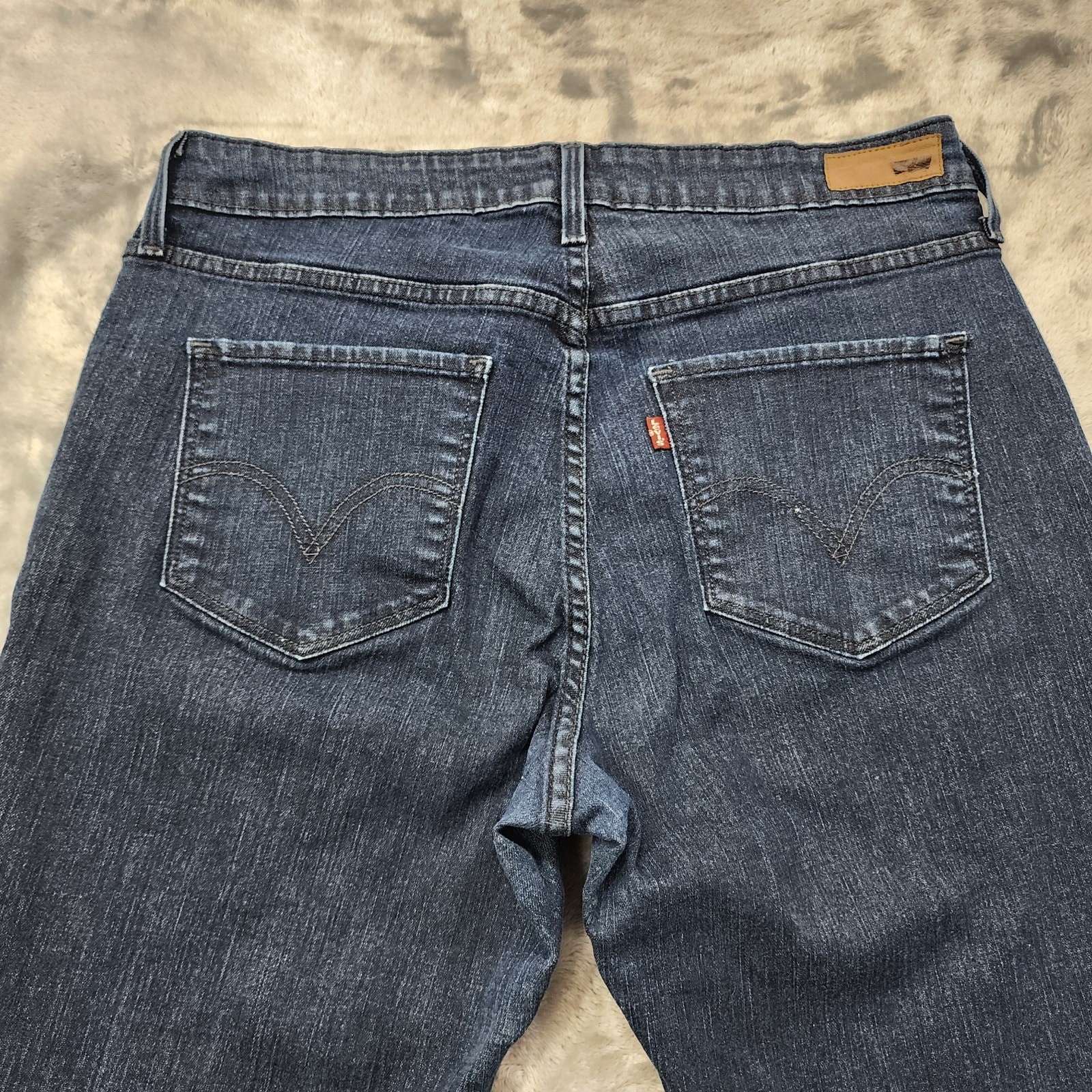 Levi's Jeans Womens 16W Blue Dark Wash Legging Mid Rise Stretch Denim Casual thumbnail 4