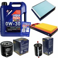 Inspektionskit Filter Liqui Moly ÖL 5L 0W-30 FüR Skoda Octavia I 1U2 1.4 16V