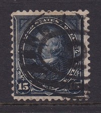 Scott #274 Henry Clay 15c ( Single ) 1895 Used Hinged Wtrmkd