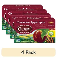 Celestial Seasonings Cinnamon Apple Tea, 80 Bags, 4pk