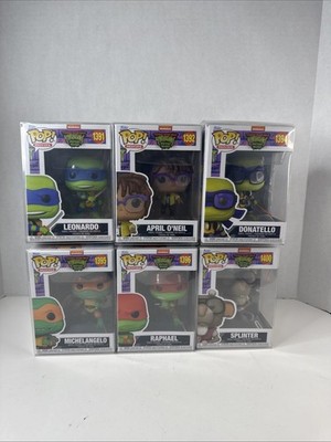 Teenage Mutant Ninja Turtles MUTANT MAYHEM Funko Pop Lot of 6 With Protectors