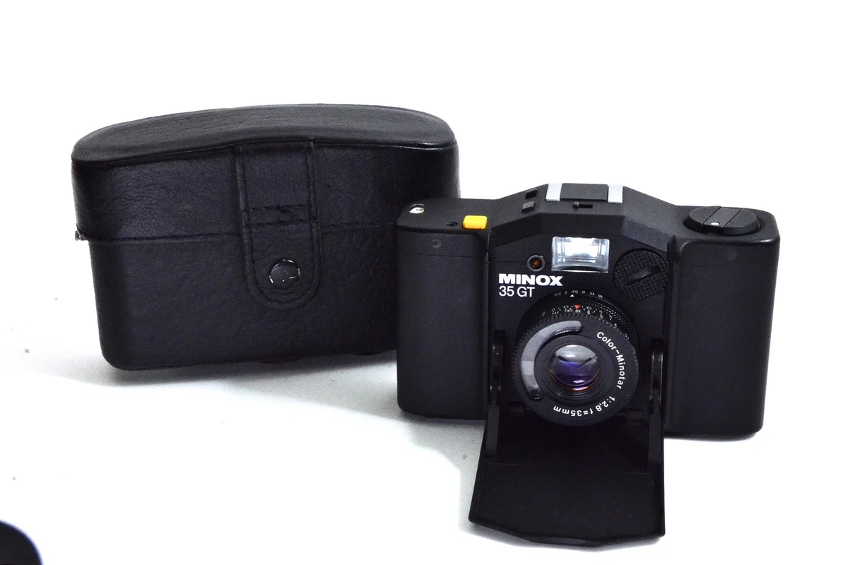 Appareil photo argentique MINOX 35 GL, 35mm avec son étui en cuir