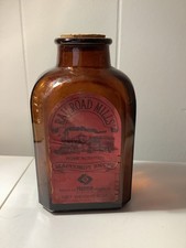 RAINROAD MILLS Maccoboy Snuff 5oz Bottle Helmeta, NJ 4.5” Tall