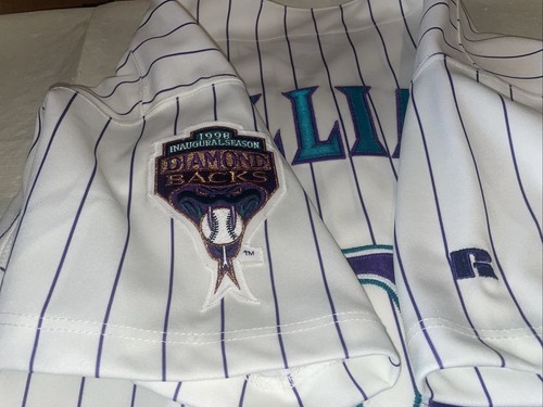 Camiseta deportiva auténtica Matt Williams Arizona Diamondbacks Russell Diamond limpia EE. UU. 48 - Imagen 4 de 10
