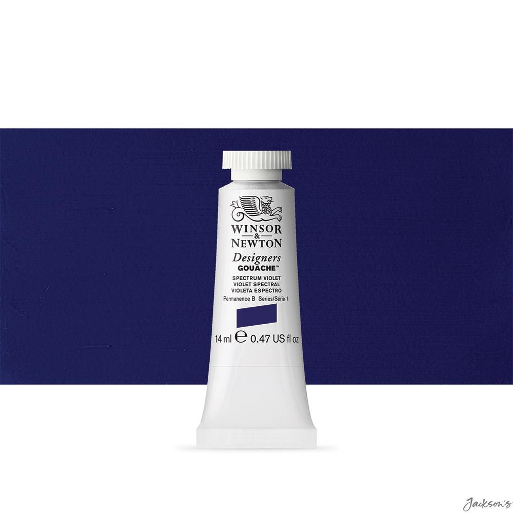 Winsor & Newton : Designer Gouache Paint : 14ml : Spectrum Violet (474)