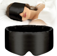 100 Mulberry Silk Sleep Mask Eye Mask for Women Man with Adjustable Band, for S