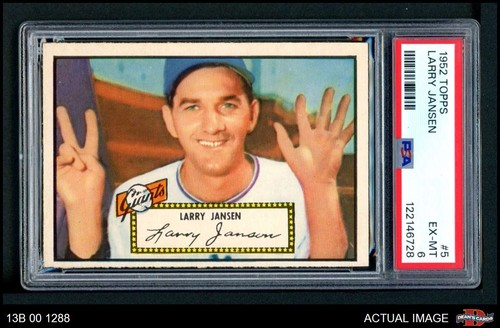 1952 Larry Jansen [Black Back] #5