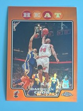 2008-09 Topps Chrome Daequan Cook Orange Refractor /499 #14 Miami Heat