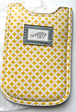 STAMPIN UP Logo Yellow Soft Eyeglass Case new