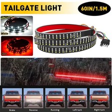 LED Tailgate Light Bar 60" Triple Row 5-Function Strip for Pickup Trailer SUV