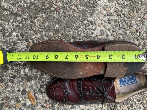 Bostonian Impression elegante Herrenschuhe Ochsenblut Leder Budapester Oxford Größe 11,5 - Bild 7 von 8