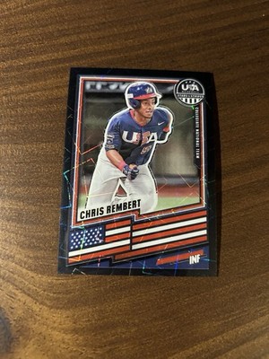 2026 Panini Prizm USA Stars & Stripes Chris Rembert Black Velocity Prizm # /39