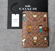 COACH Peanuts Snoopy 75th Anniversary Signature Note Hook Notebook