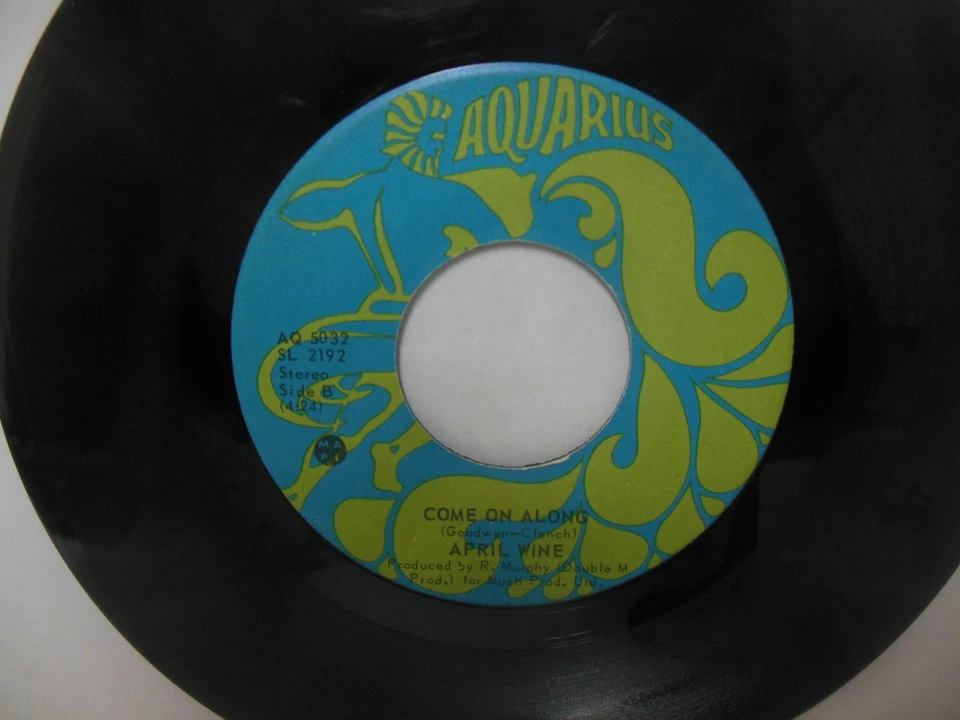 APRIL WINE nr mt 45 rpm I'M ON FIRE FOR YOU BABY b/w COME ON ALONG - Image 2 of 2