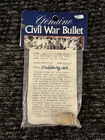 Civil War Bullets 6 Artifacts Still Encased In Original Packaging Free Ship
