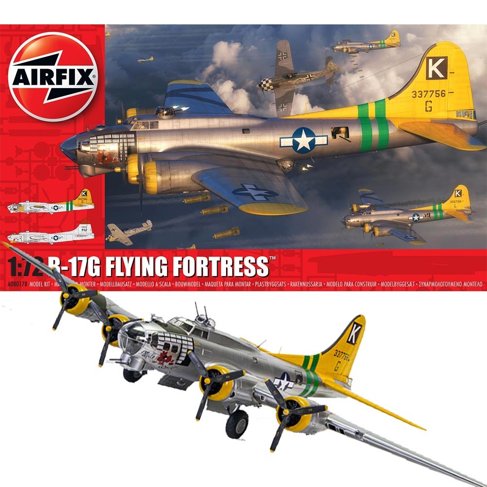 Airfix A08017B Boeing B17G Flying Fortress  1:72 Plastic Model Aircraft Kit