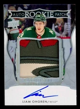 2024-25 THE CUP - Liam Ohgren EXQUISITE RPA ROOKIE PATCH AUTO TO JERSEY /28 SSP