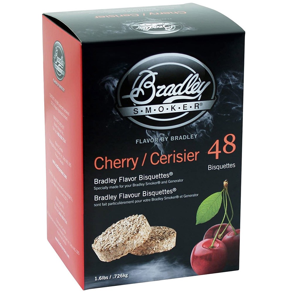 Bradley Smoker Cherry Flavor Wood Smoking Bisquettes 48 Pack