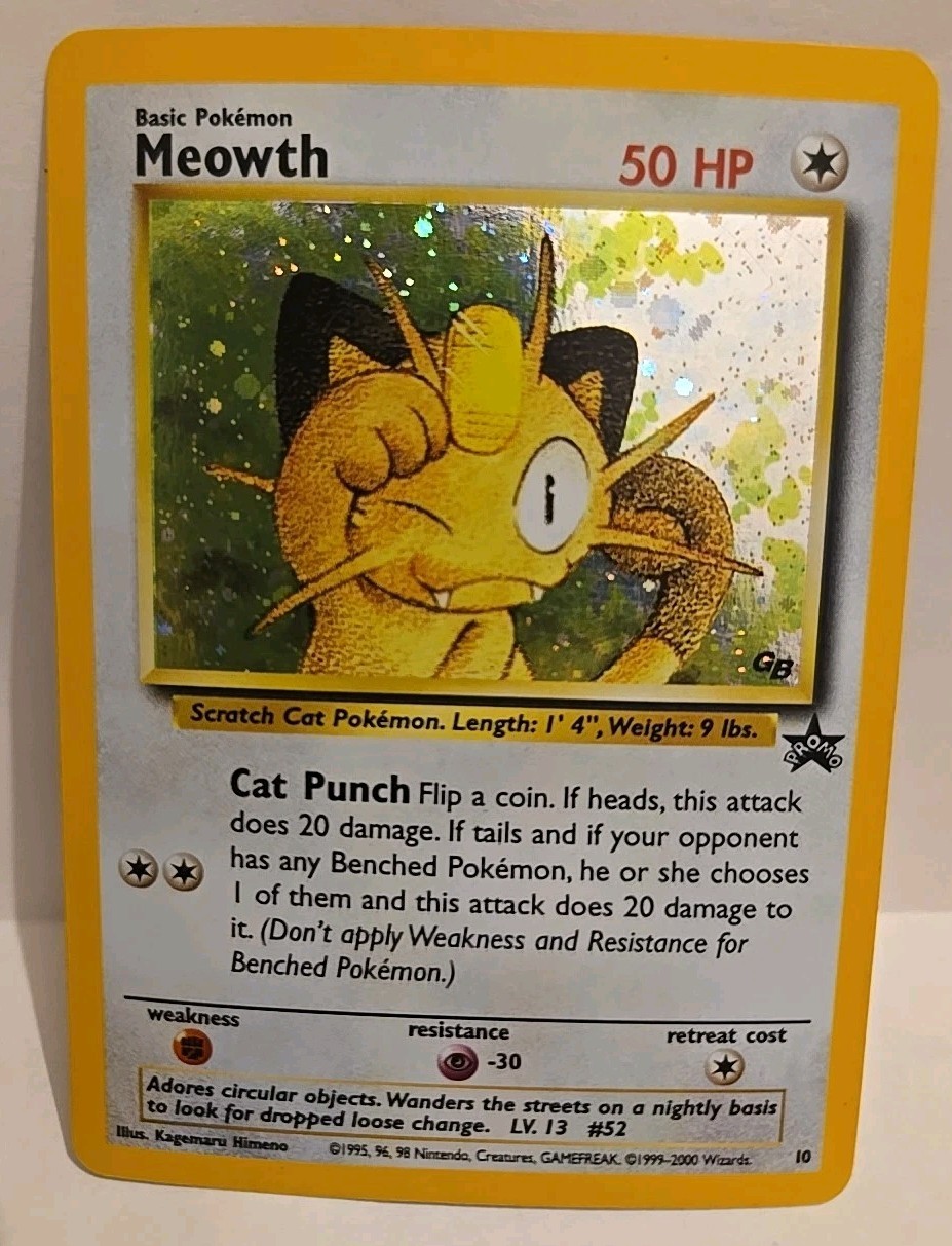Meowth 10/53 POKÉMON Wotc Promo Holo