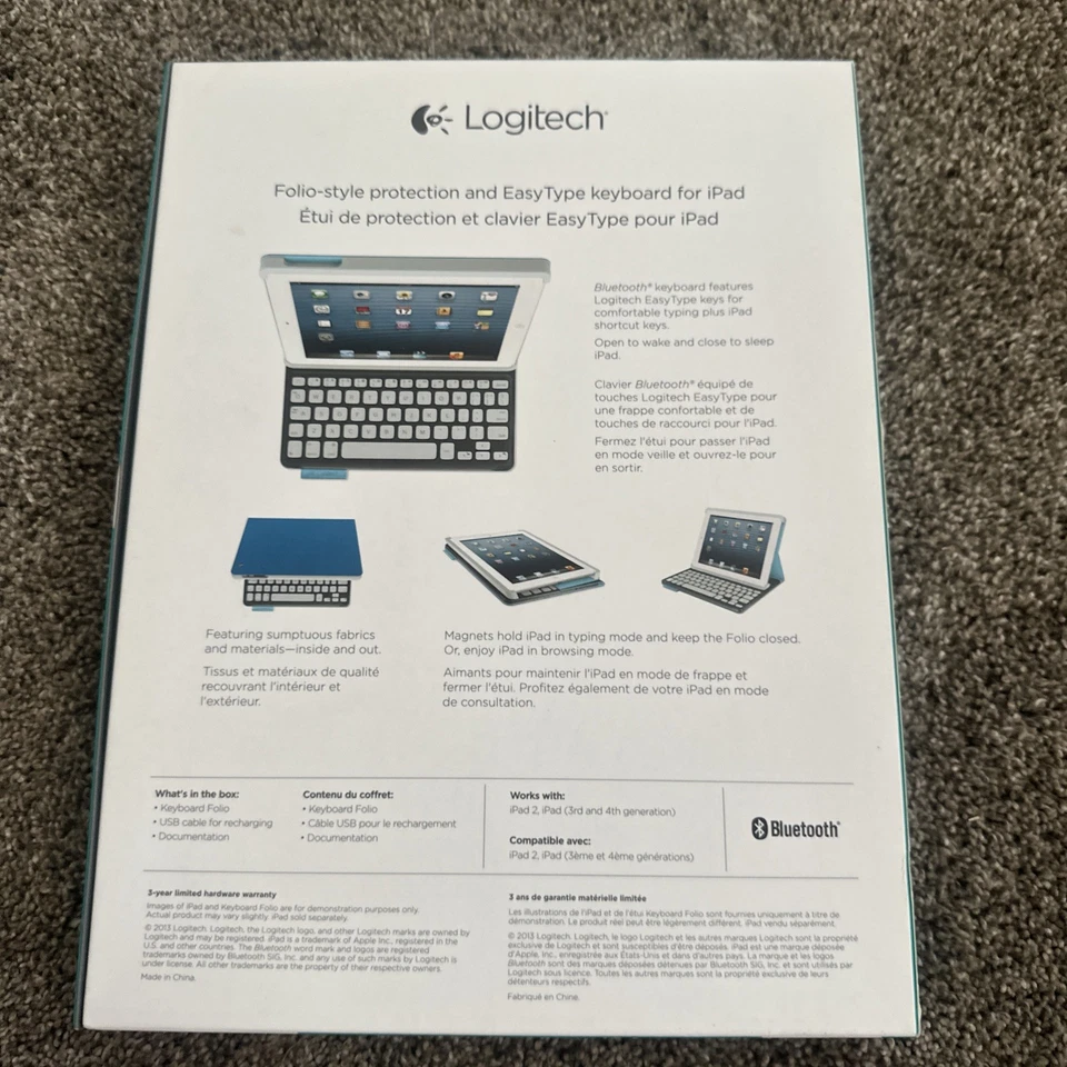 Logitech Keyboard Folio for iPad 2 iPad 3rd and 4th Generation 920-005453 - Image 2 of 2