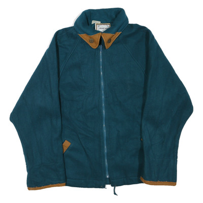 CURRENT SEEN Herren Blau Jacke M Polyester Blend Reißverschluss Einfache Lässig