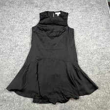 41 Hawthorn Frannie Flounce Dress Women S Black Keyhole Back Sleeveless Cocktail