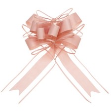20pcs 9" Large Pull Bow Gift Wrapping Big Organza Bows Ribbon Dusty Pink