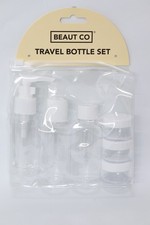 6 X 6 SETS BEAUT CO TRAVEL 4 DIFFERENT STYLE 6 PIECES PLASTIC CLEAR BOTTLE SET