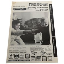 Panasonic Omnivision VHS Operating Instructions Manual PV-9661