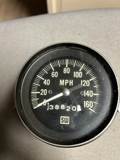 Stewart Warner 550hhb3 Mechanical Speedometer 38820 Miles 3-38 Inch 0-160 Mph