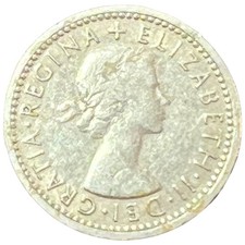 1954 SIXPENCE BRIDAL LUCKY MONEY SHOE