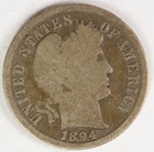 1894 Barber Dime
