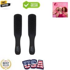 Detangling Hair Brush for Men, Black, Stimulates Scalp Beard for Fuller Str...