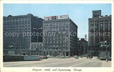 Chicago Illinois Congress Hotel Expressway 