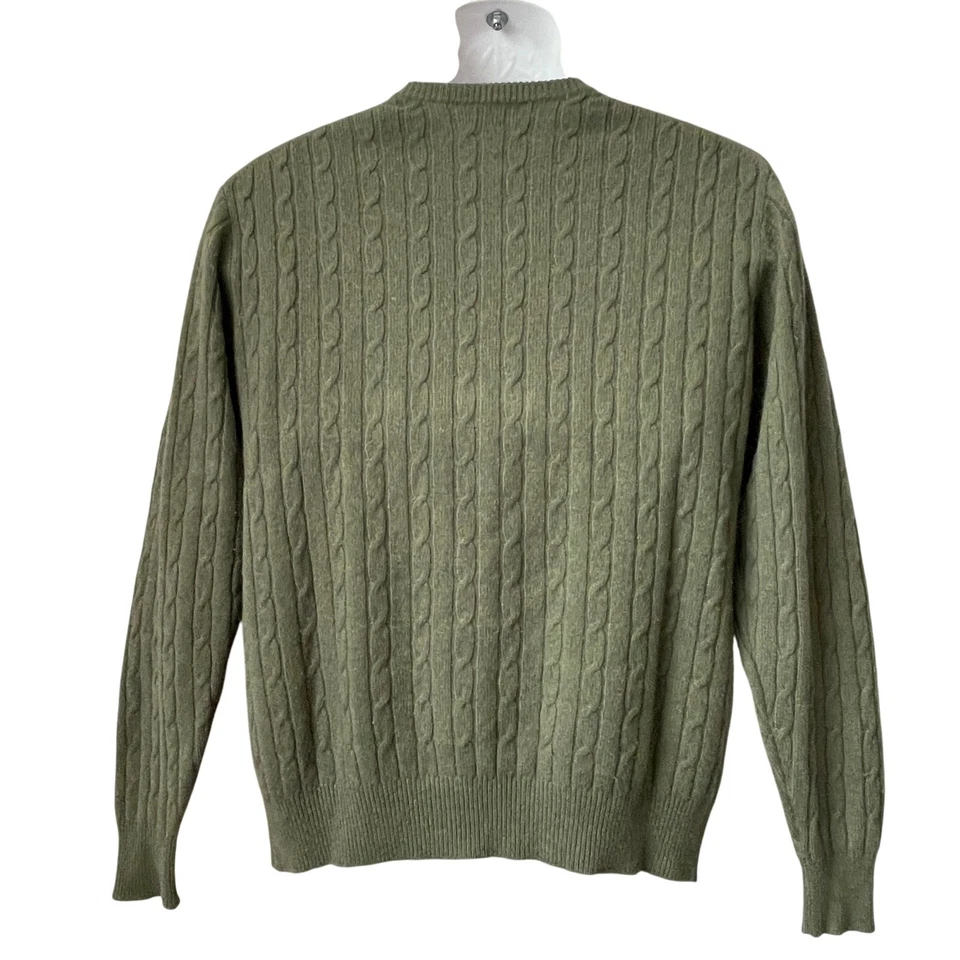 Allen Solly 100% Cashmere V-Neck Cable Knit Sweater Size Small - Image 3 of 4
