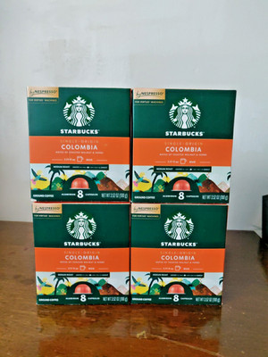 32 Pods - Starbucks Columbia Blend Nespresso Vertuo - 4 Pack Exp: Date 7/27/26