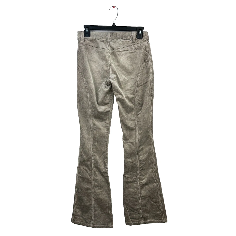 Vintage Y2K Express Pants Womens 2 Bronze Precision Fit Corduroy Flared Leg - Image 2 of 4