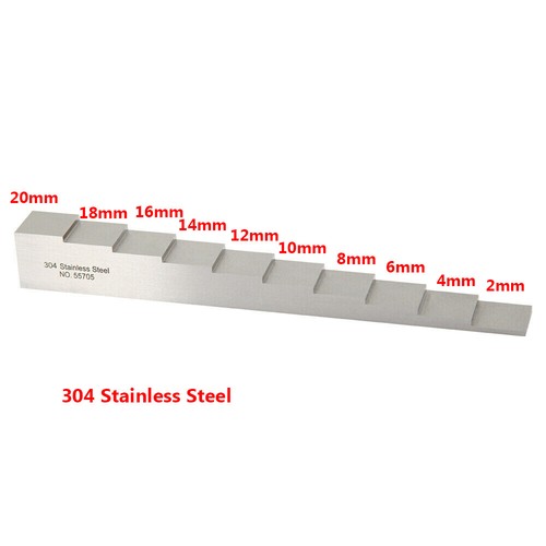 10 Step Calibration Block 304 Stainless Steel 2-20mm For Thickness ...