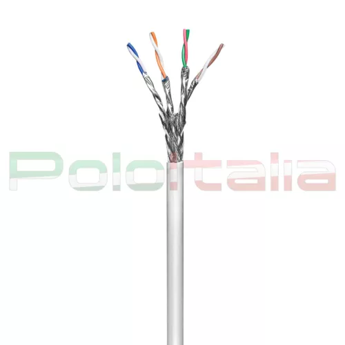 Matassa da 25 a 305m Ethernet Schermato Cat 6 S/FTP | cavo di Rete RJ45 Lan PiMF