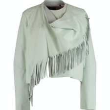Isabel Marant Nestor Leather Wrap Jacket - Mint Green - Uk 12/eu 40 - £1900