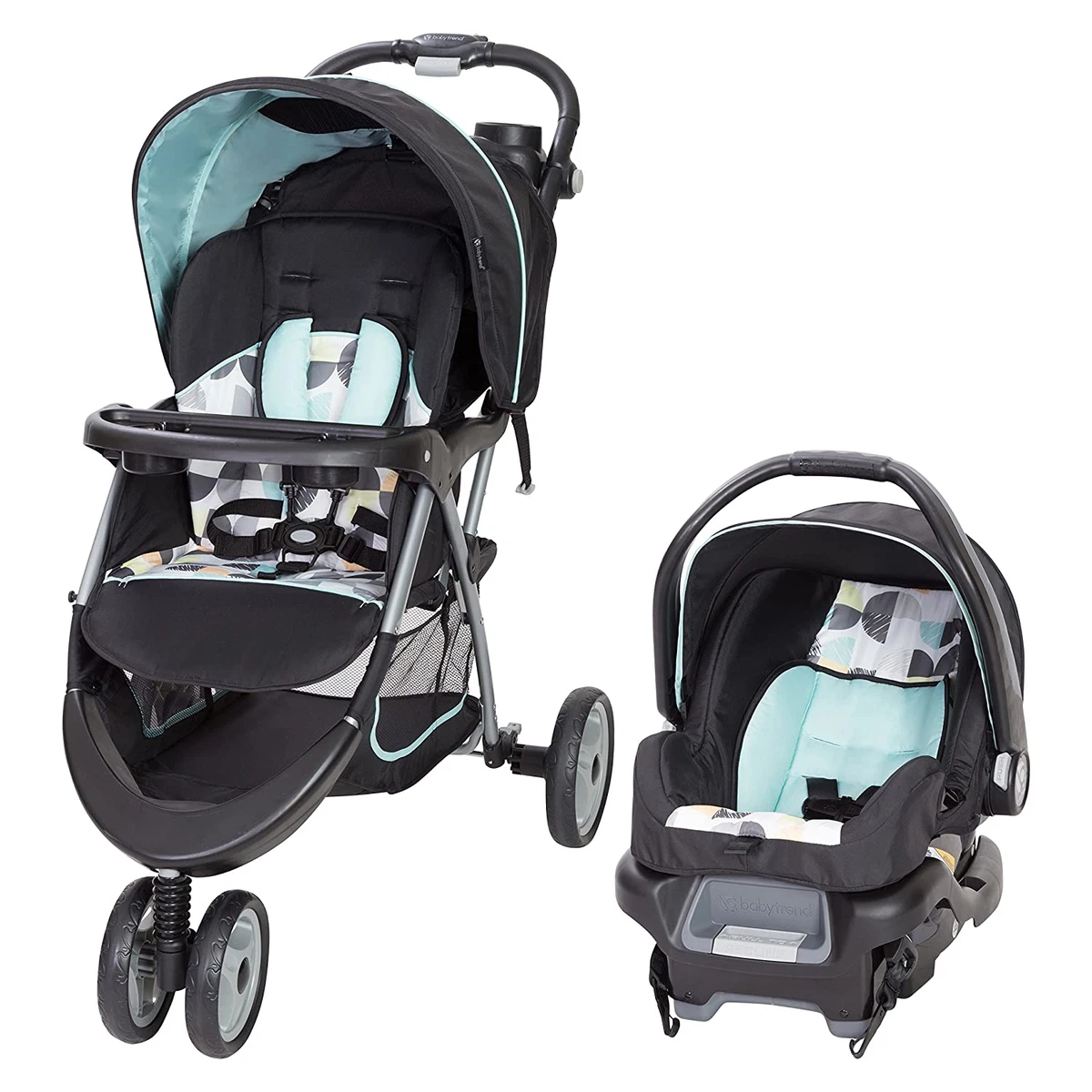 Baby Trend EZ Ride 35 Travel System Doodle Dots Infant Stroller Car Seat New